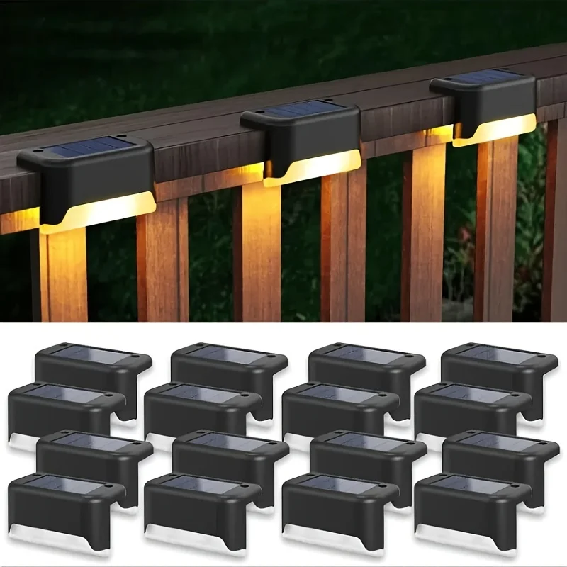 Solar Outdoor 16 Pack Garden Lights - Household Stairs Deck Aisle Wall Lights - Rail Decorative Light
Solar Outdoor 16 Pack Garden Lights - Household Stairs Deck Aisle Wall Lights - Rail Decorative Light