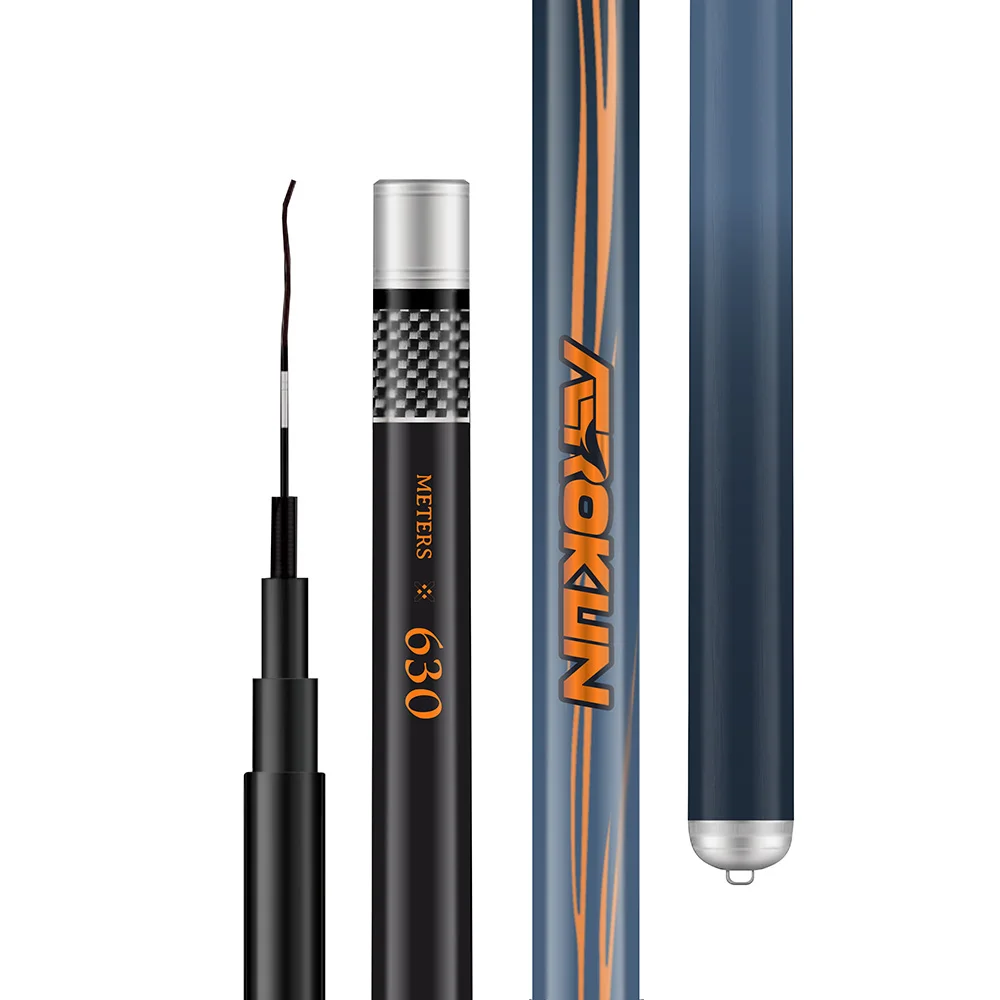 High Quality 6.3m 6 Sections Carbon Fiber Telescopic Fishing Rod Custom AEROKUN Carp Rods
High Quality 6.3m 6 Sections Carbon Fiber Telescopic Fishing Rod Custom AEROKUN Carp Rods