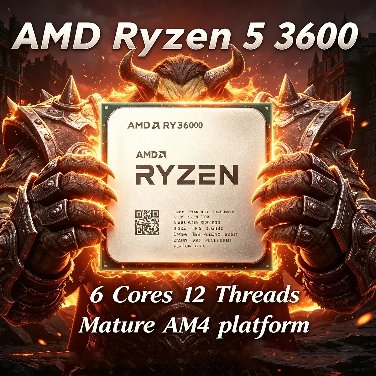 AMD Ryzen 5 3600 R5 3600 Unlocked AM4 Processor 6-Core 12-Thread 32MB L3 Cache 65W PCIe 4.0 DDR4 Support
AMD Ryzen 5 3600 R5 3600 Unlocked AM4 Processor 6-Core 12-Thread 32MB L3 Cache 65W PCIe 4.0 DDR4 Support
