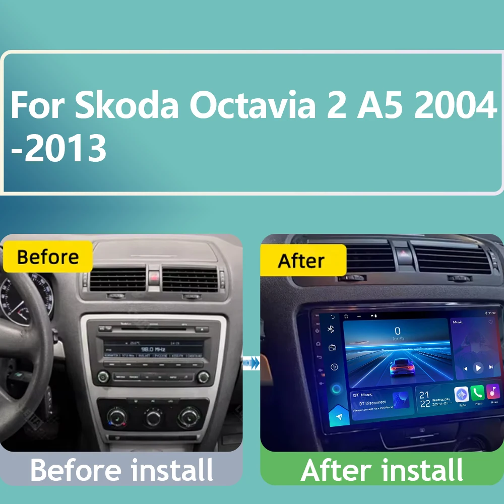 Android 16 Car Radio Navigation For Skoda Octavia 2 A5 2004 2005 2006 2007-2013 Multimedia Player Carplay Auto Stereo DSP WIFI
Android 16 Car Radio Navigation For Skoda Octavia 2 A5 2004 2005 2006 2007-2013 Multimedia Player Carplay Auto Stereo DSP WIFI