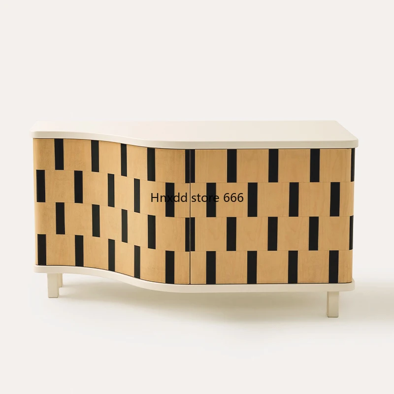 Nordic modern simple special-shaped long-striped side cabinet wabi-sabi design storage cabinet
Nordic modern simple special-shaped long-striped side cabinet wabi-sabi design storage cabinet