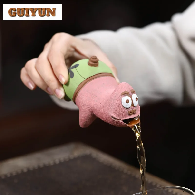 100ml Yixing Purple Clay Teapot Handmade Cute Starfish Hand Grab Pot Raw Ore Downhill Mud Tea Maker Kettle Chinese Zisha Teaset
100ml Yixing Purple Clay Teapot Handmade Cute Starfish Hand Grab Pot Raw Ore Downhill Mud Tea Maker Kettle Chinese Zisha Teaset