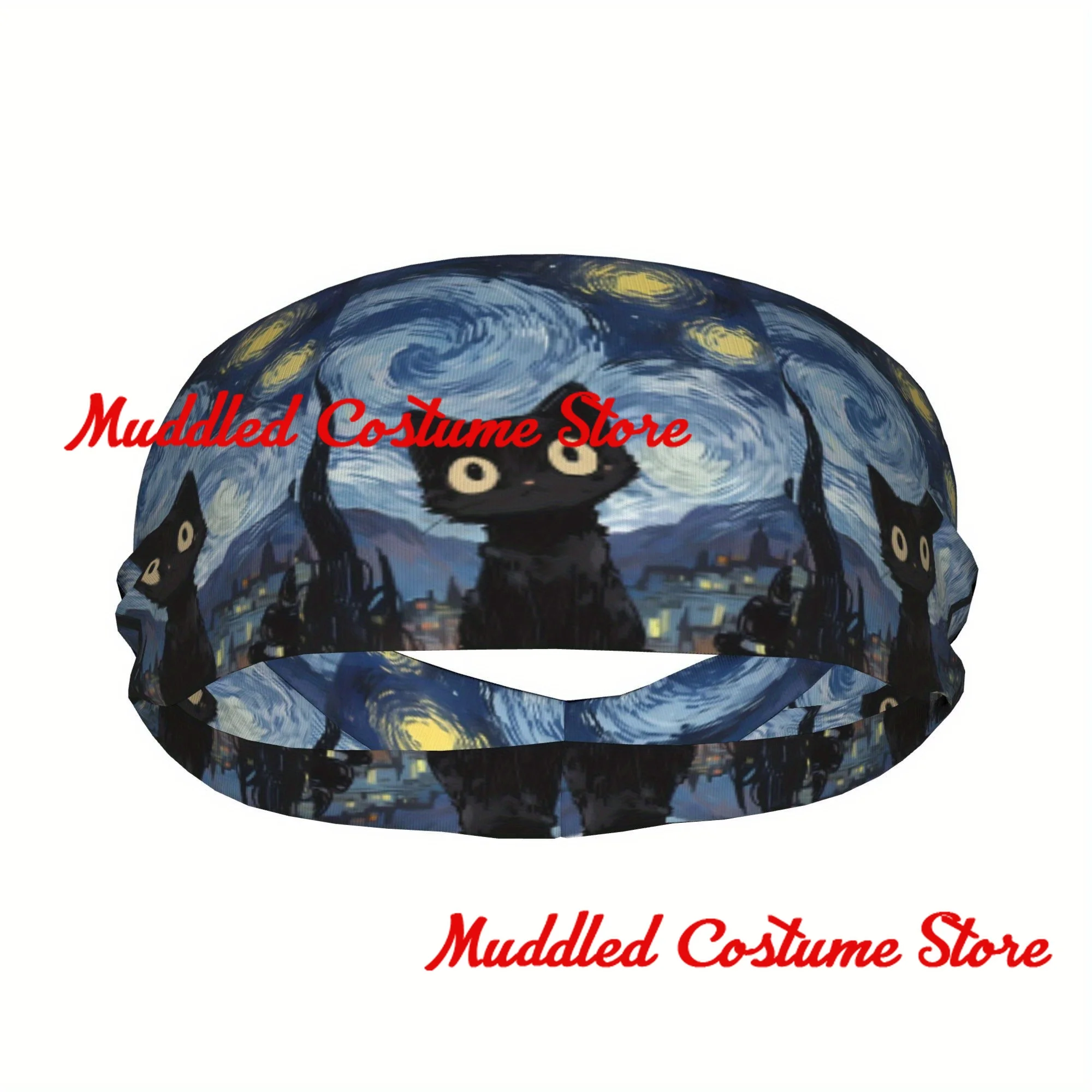 Милая мультяшная повязка на голову с изображением кота, звездной ночи, эластичная повязка на голову для йоги и фитнеса, эластичная повязка на голову
Милая мультяшная повязка на голову с изображением кота, звездной ночи, эластичная повязка на голову для йоги и фитнеса, эластичная повязка на голову