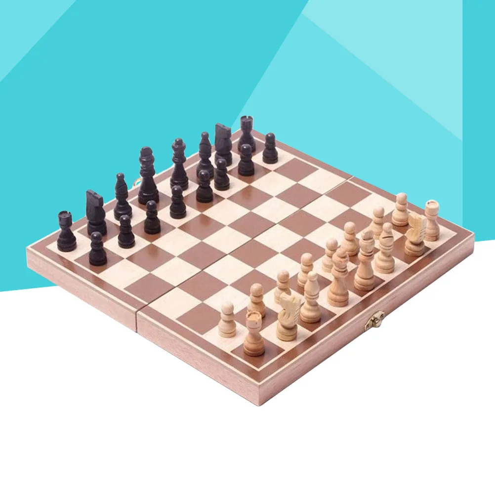 1 set Chess Set Wood Folding Board Premium Smooth Chess Game Board Educational For Adults Travel 34X34Cm
1 set Chess Set Wood Folding Board Premium Smooth Chess Game Board Educational For Adults Travel 34X34Cm