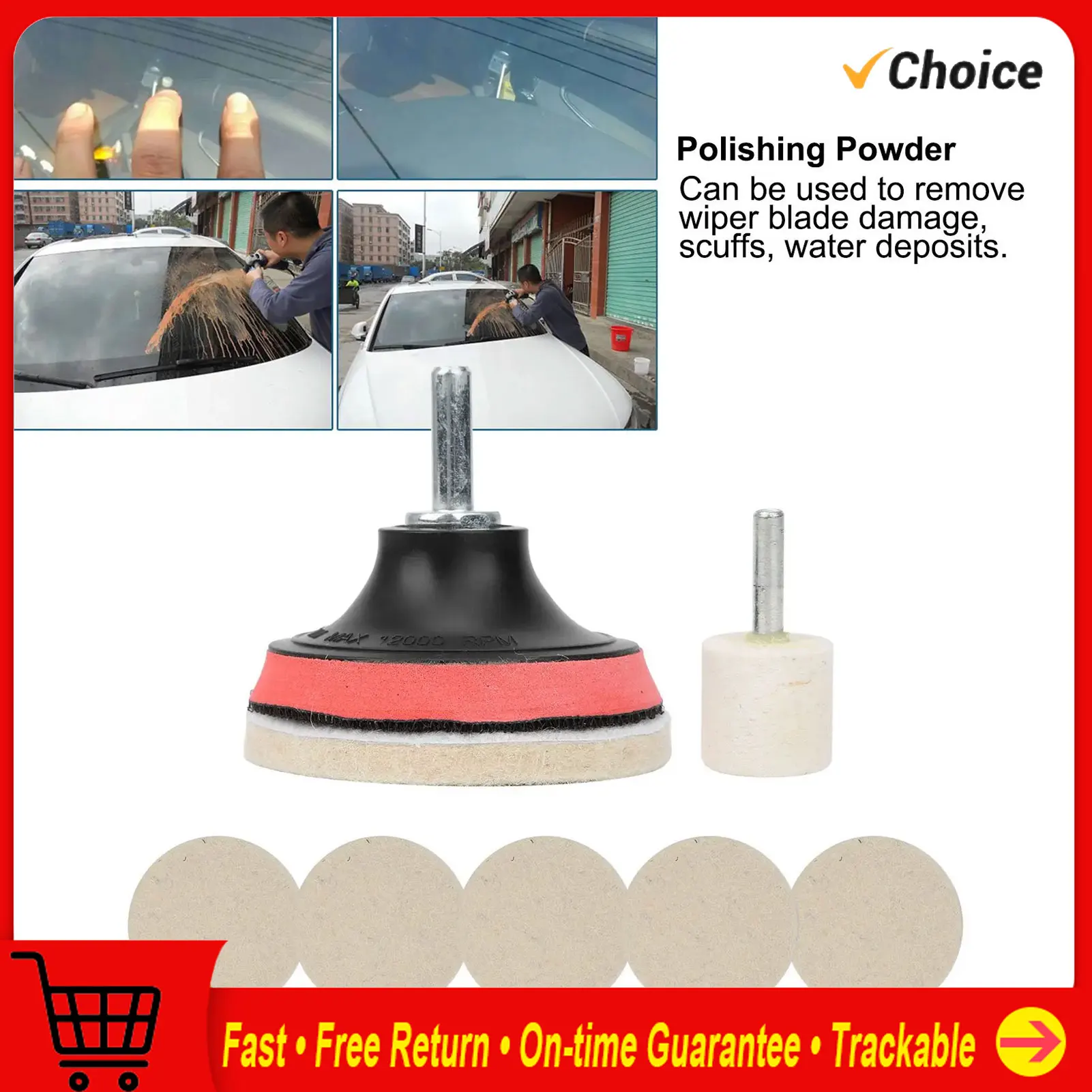 Car Windscreen Glass Scratch Remover 100g Cerium Oxide Powder Polishing Kit Wheels Set Polish Pads Glass Polishing Tool
Car Windscreen Glass Scratch Remover 100g Cerium Oxide Powder Polishing Kit Wheels Set Polish Pads Glass Polishing Tool