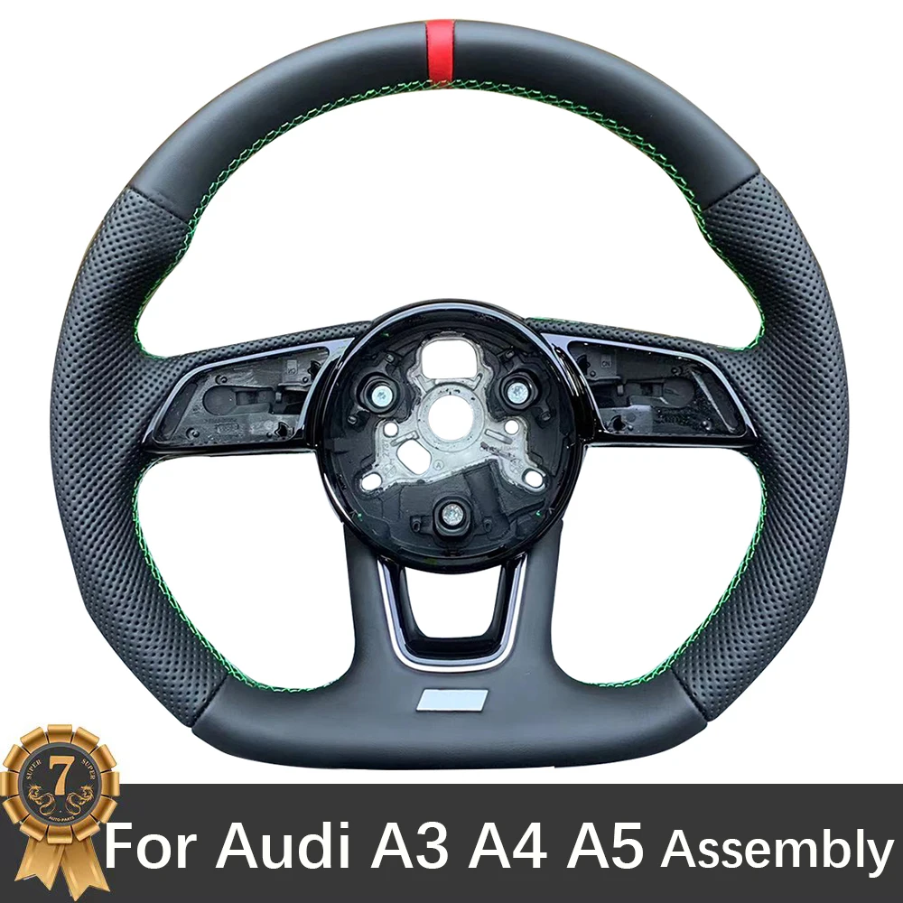 Плоское нижнее рулевое колесо с S-образным логотипом в сборе для Audi A3 A4 A5
Плоское нижнее рулевое колесо с S-образным логотипом в сборе для Audi A3 A4 A5