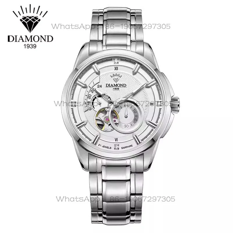 Shanghai Diamond brand watch Fully automatic mechanical watch Large dial flywheel Hollow luminous waterproof sports men's watch
Shanghai Diamond brand watch Fully automatic mechanical watch Large dial flywheel Hollow luminous waterproof sports men's watch