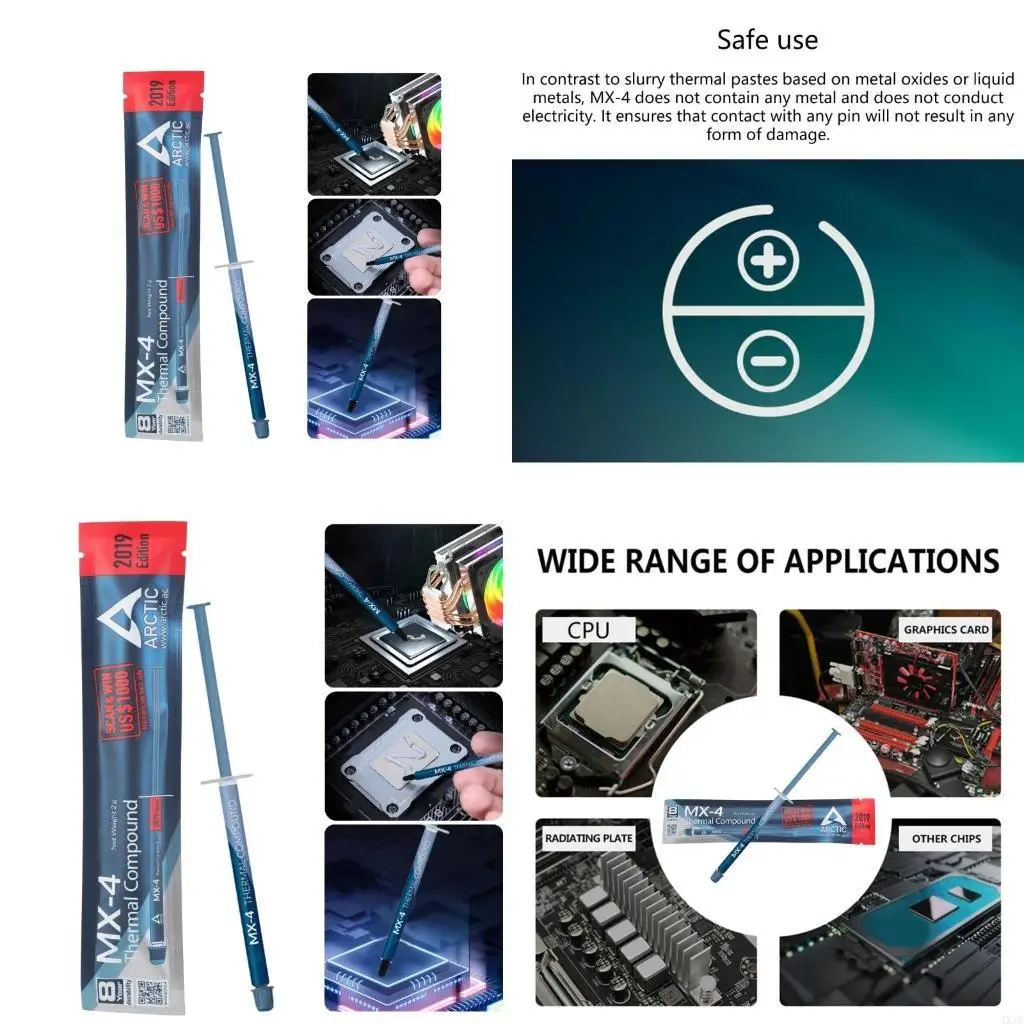 4X7E MX-4 2g Термальная паста Термопаста Превосходное управление теплом в устройствах MX4
4X7E MX-4 2g Термальная паста Термопаста Превосходное управление теплом в устройствах MX4