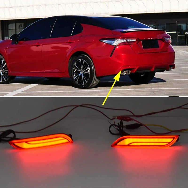 1 Pair Car Rear Bumper Reflector Lights Red LED Fit for Toyota Camry 2018 Waterproof Automobile Running Signal Light Brake Lamp
1 Pair Car Rear Bumper Reflector Lights Red LED Fit for Toyota Camry 2018 Waterproof Automobile Running Signal Light Brake Lamp