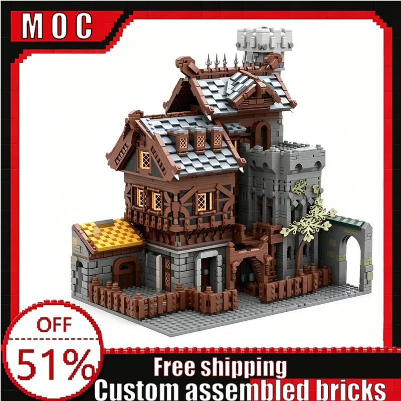 6498 PCS Medieval Modular Town Series Ironwatch Guild Building Blocks Creative Assembly Educational Toy Collection Display Gifts
6498 PCS Medieval Modular Town Series Ironwatch Guild Building Blocks Creative Assembly Educational Toy Collection Display Gifts