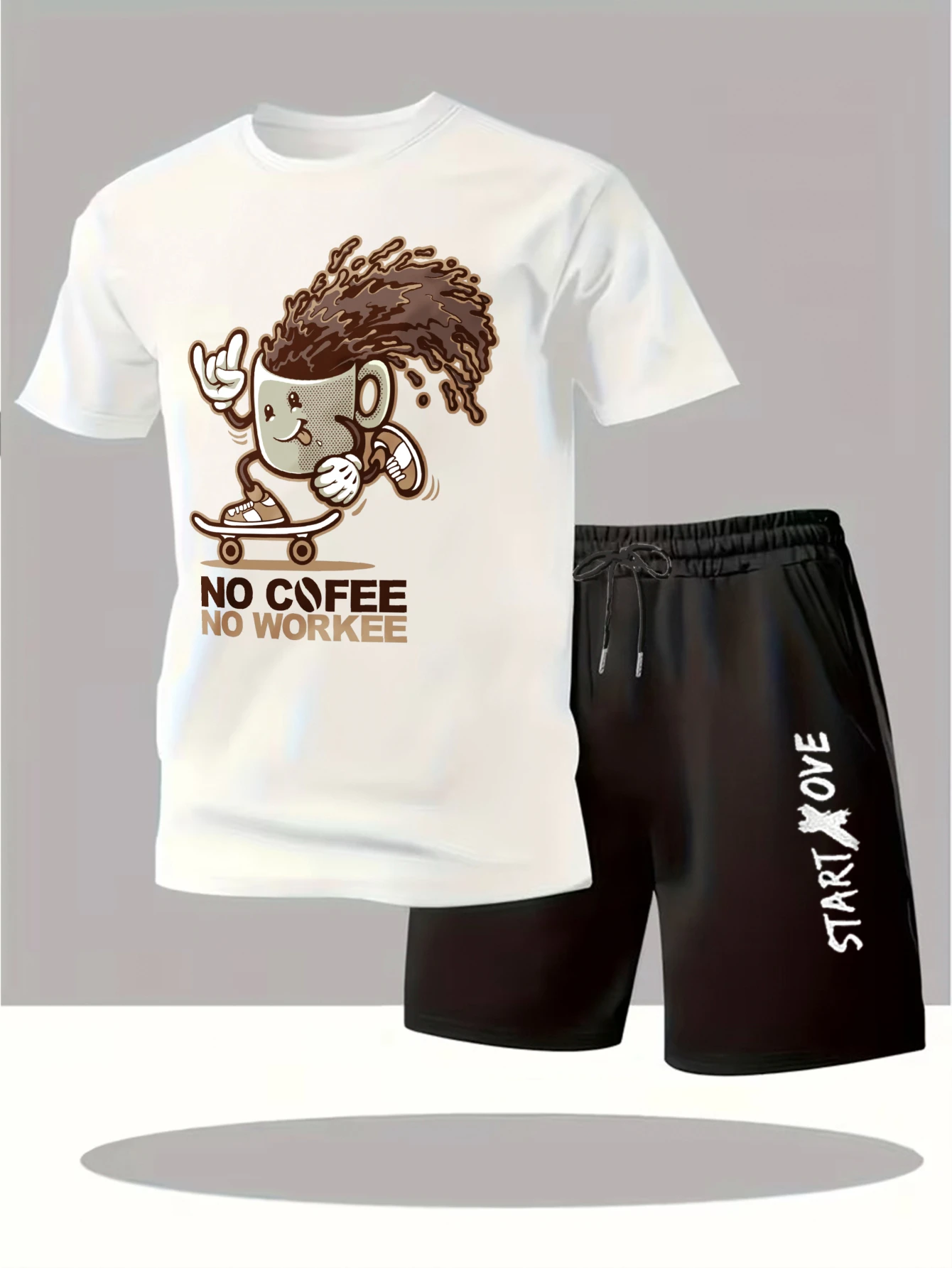 Мужские комплекты 2025: Новинка! Модные мужские костюмы с графическим принтом, комплект из футболки с коротким рукавом и спортивных брюк, спортивный костюм Y2K
Мужские комплекты 2025: Новинка! Модные мужские костюмы с графическим принтом, комплект из футболки с коротким рукавом и спортивных брюк, спортивный костюм Y2K