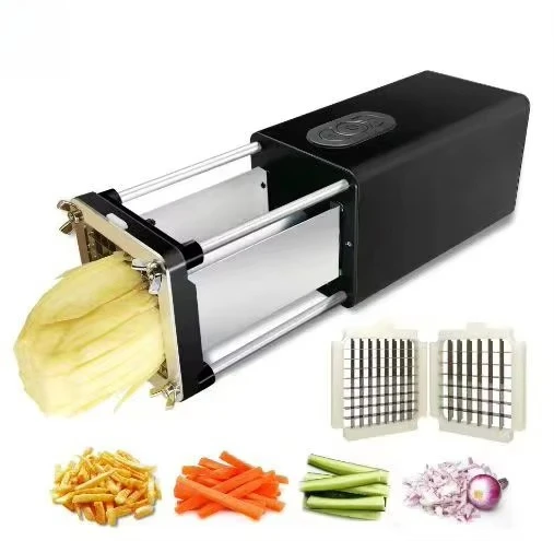 Multifunctional Stainless Steel Eco-friendly Electric Vegetable Cutter for French Fries and Shredded Vegetables
Multifunctional Stainless Steel Eco-friendly Electric Vegetable Cutter for French Fries and Shredded Vegetables