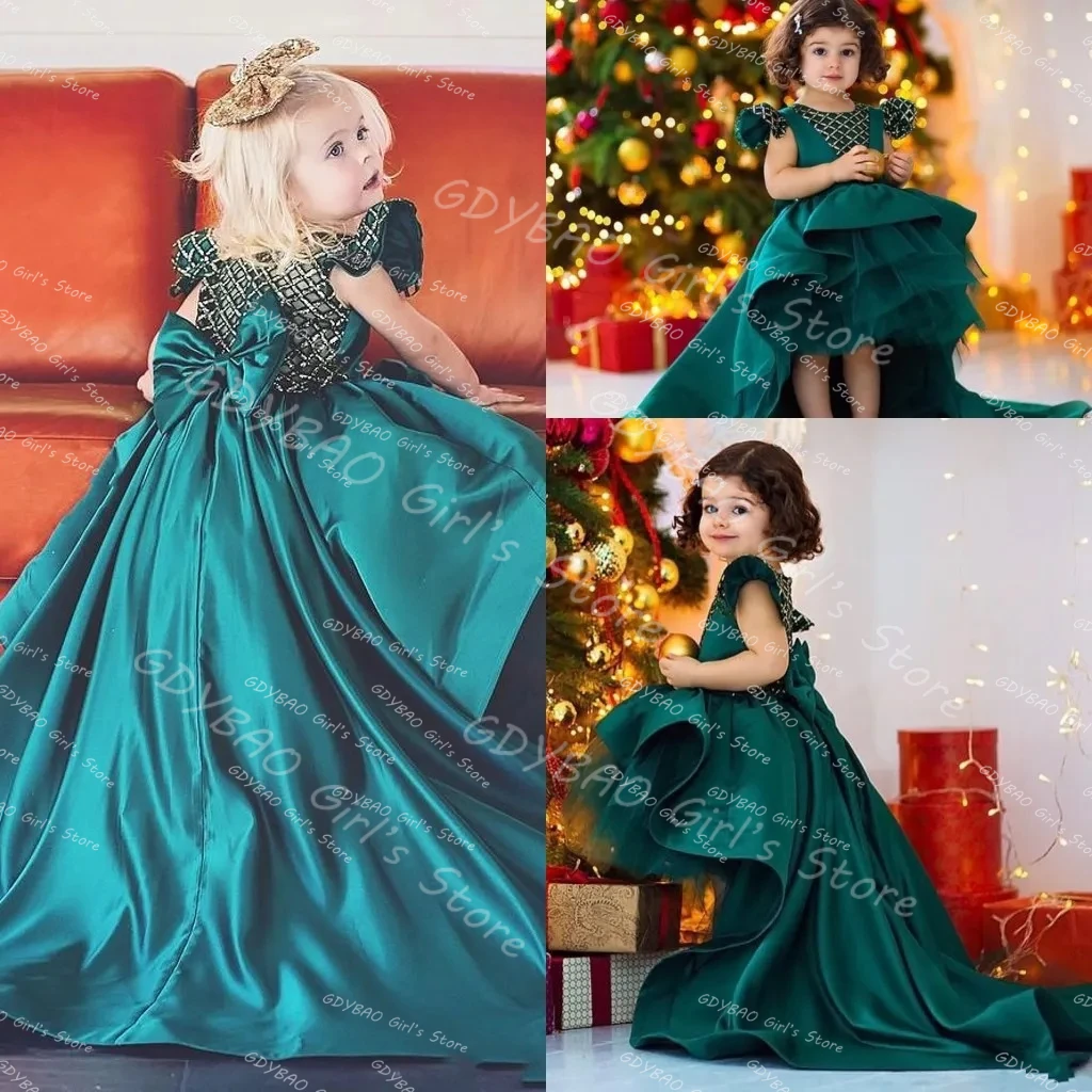 Girls High Low Pageant Dress Jewel Neck Cap Sleeves Beaded Flower Girl Frock Toddlers Kids Custom Birthday Party Communion Gown
Girls High Low Pageant Dress Jewel Neck Cap Sleeves Beaded Flower Girl Frock Toddlers Kids Custom Birthday Party Communion Gown