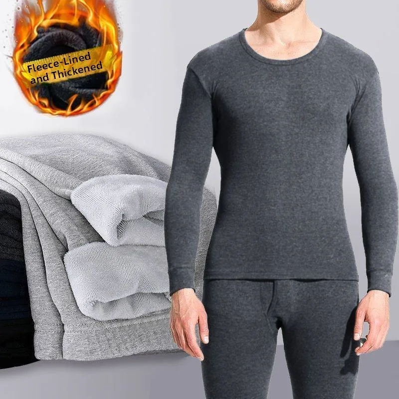 Men's Thermal Underwear Set Fce Lined Thi Cotton Pure Temperature Control Long Sve round Ne Double Layer Bot irt
Men's Thermal Underwear Set Fce Lined Thi Cotton Pure Temperature Control Long Sve round Ne Double Layer Bot irt