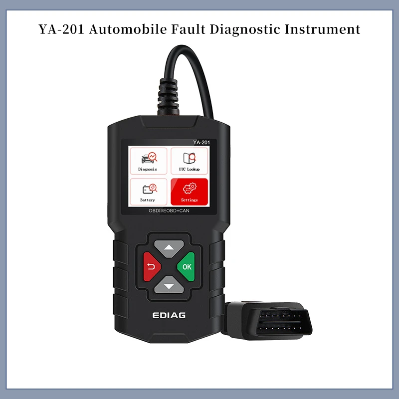 YA-201 Многоязычный профессиональный сканер OBD2, считыватель кодов, детектор неисправностей, живые данные, тест на батарейку, пожизненное обновление всех автомобилей
YA-201 Многоязычный профессиональный сканер OBD2, считыватель кодов, детектор неисправностей, живые данные, тест на батарейку, пожизненное обновление всех автомобилей