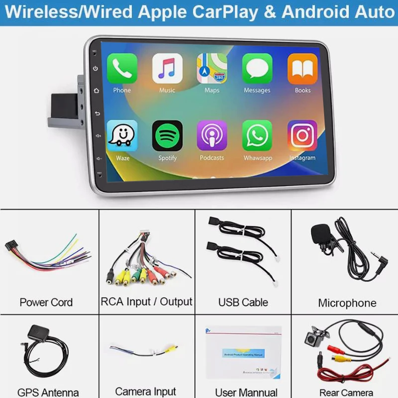 2025 ROM 64GB Car Multimedia Player RAM 2GB Single 1 DIN Rotatable 10.1inch Android 13 Touch Screen Car Stereo Radio GPS Wifi
2025 ROM 64GB Car Multimedia Player RAM 2GB Single 1 DIN Rotatable 10.1inch Android 13 Touch Screen Car Stereo Radio GPS Wifi