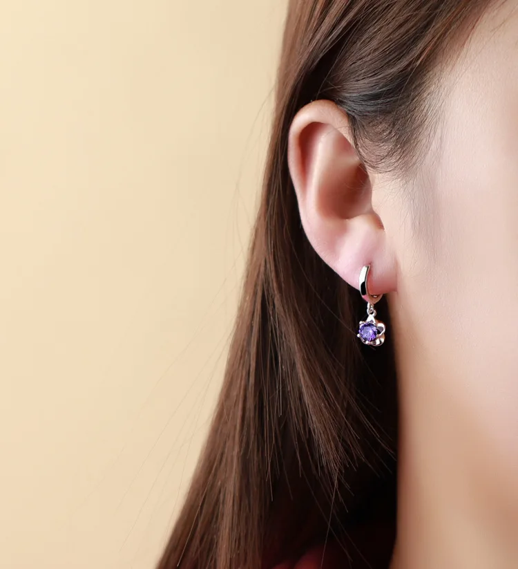925 Sterling Silver Drop Earrings Vintage Flower Zircon Handmade Earrings Party Accessories Jewelry Gift
925 Sterling Silver Drop Earrings Vintage Flower Zircon Handmade Earrings Party Accessories Jewelry Gift