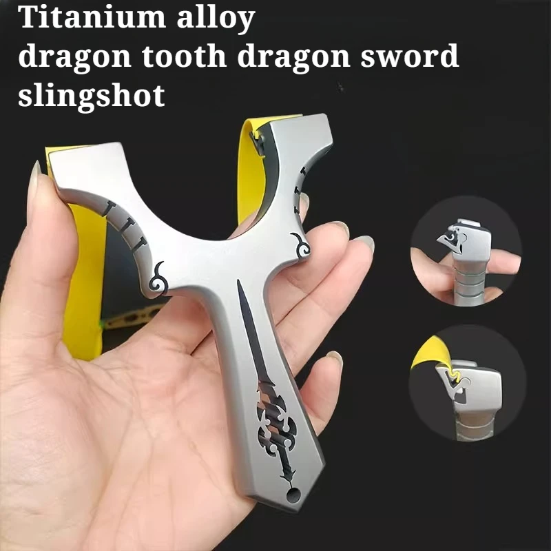 NEW Tc21 Pure Titanium Alloy High-precision Dragon Sword Slingshot Quick-press Flat Skin Outdoor Competition Hunting Equipment
NEW Tc21 Pure Titanium Alloy High-precision Dragon Sword Slingshot Quick-press Flat Skin Outdoor Competition Hunting Equipment