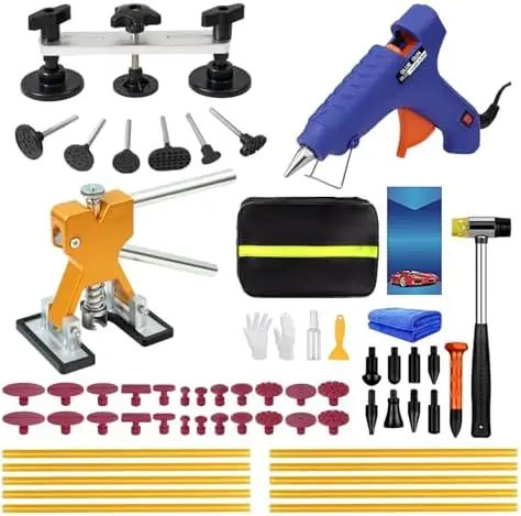 Набор для удаления вмятин на автомобилях из 59 предметов – Инструменты PDR для ремонта вмятин от града и дверных вмятин – Набор для кузовного ремонта с клеевым съемником – Сделай сам
Набор для удаления вмятин на автомобилях из 59 предметов – Инструменты PDR для ремонта вмятин от града и дверных вмятин – Набор для кузовного ремонта с клеевым съемником – Сделай сам