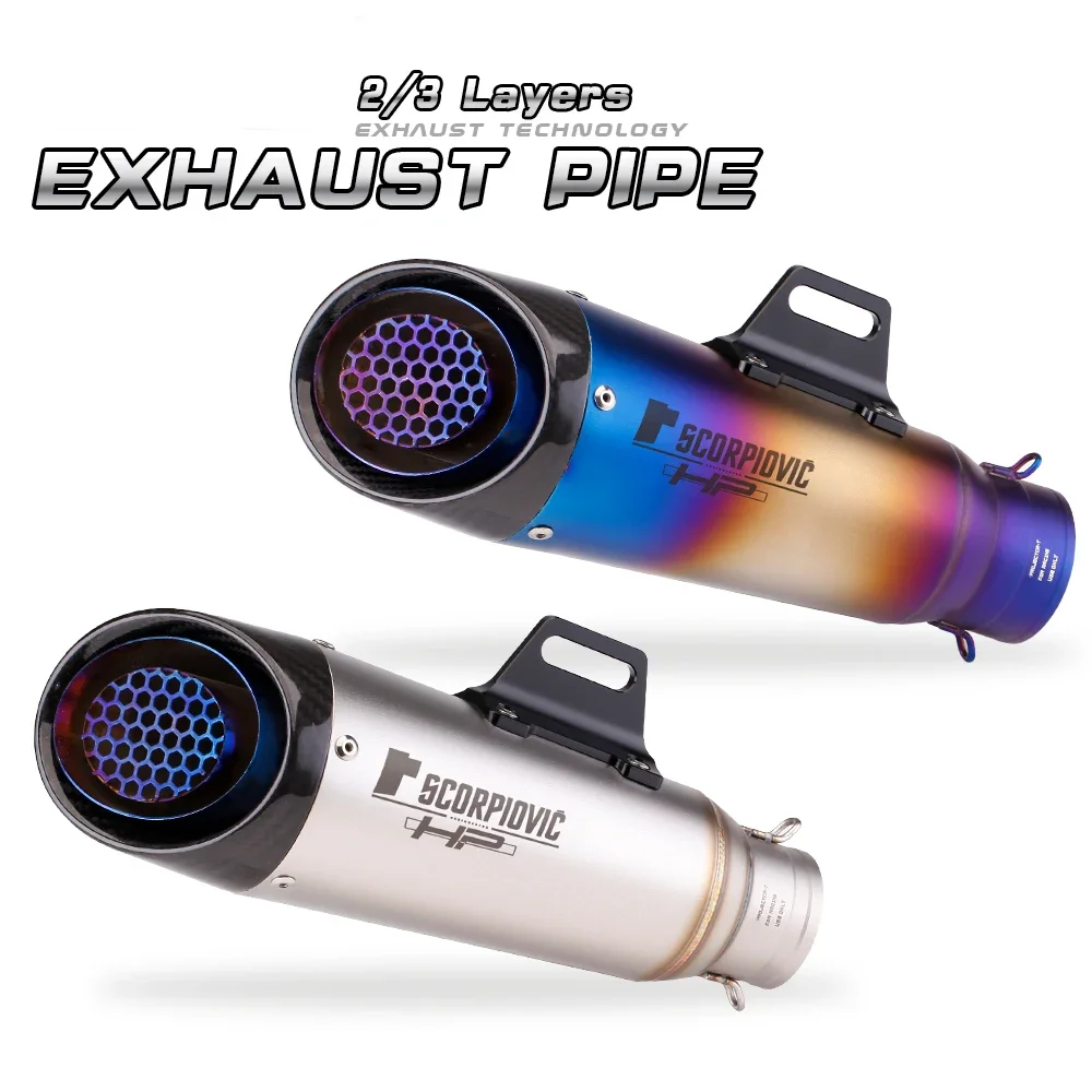 Modified Original three-layer pipe silencer for Ninja Z250 Z300 ZX10 MT07 MT09 R25 R3 R6,60mm motorcycle exhaust pipes
Modified Original three-layer pipe silencer for Ninja Z250 Z300 ZX10 MT07 MT09 R25 R3 R6,60mm motorcycle exhaust pipes