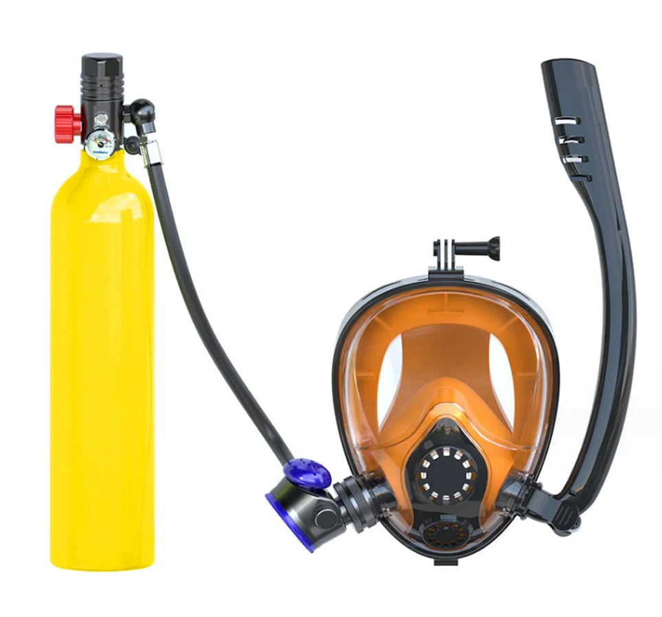1L Scuba Diving Equipment Oxygen Lung tank scuba air Dive tank with Full Face Dive Masked with air
1L Scuba Diving Equipment Oxygen Lung tank scuba air Dive tank with Full Face Dive Masked with air