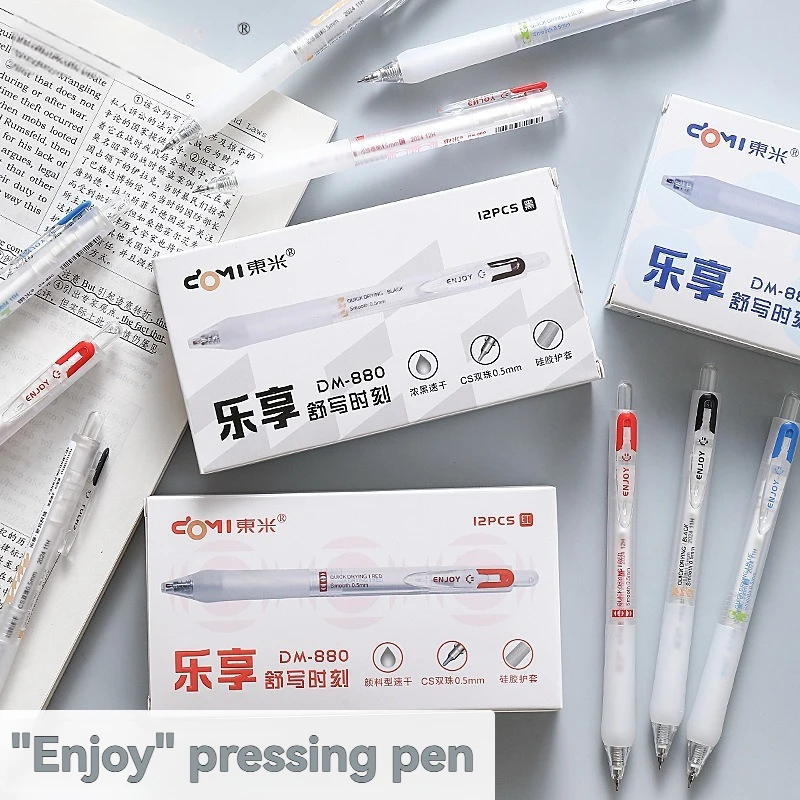 12PC Neutral Pen Pressure Neutral Pen Fashionable And Simple Lnstagram Style Brush Problem Thick Black Quick Drying 0.5CS Head
12PC Neutral Pen Pressure Neutral Pen Fashionable And Simple Lnstagram Style Brush Problem Thick Black Quick Drying 0.5CS Head