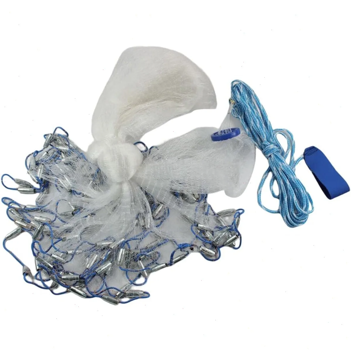 Cast Net for Fishing, 14ft Monofilament Net with Steel Weights, Easy Throw Hand Rope Net, Fishing Gear for Ocean River Lake
Cast Net for Fishing, 14ft Monofilament Net with Steel Weights, Easy Throw Hand Rope Net, Fishing Gear for Ocean River Lake
