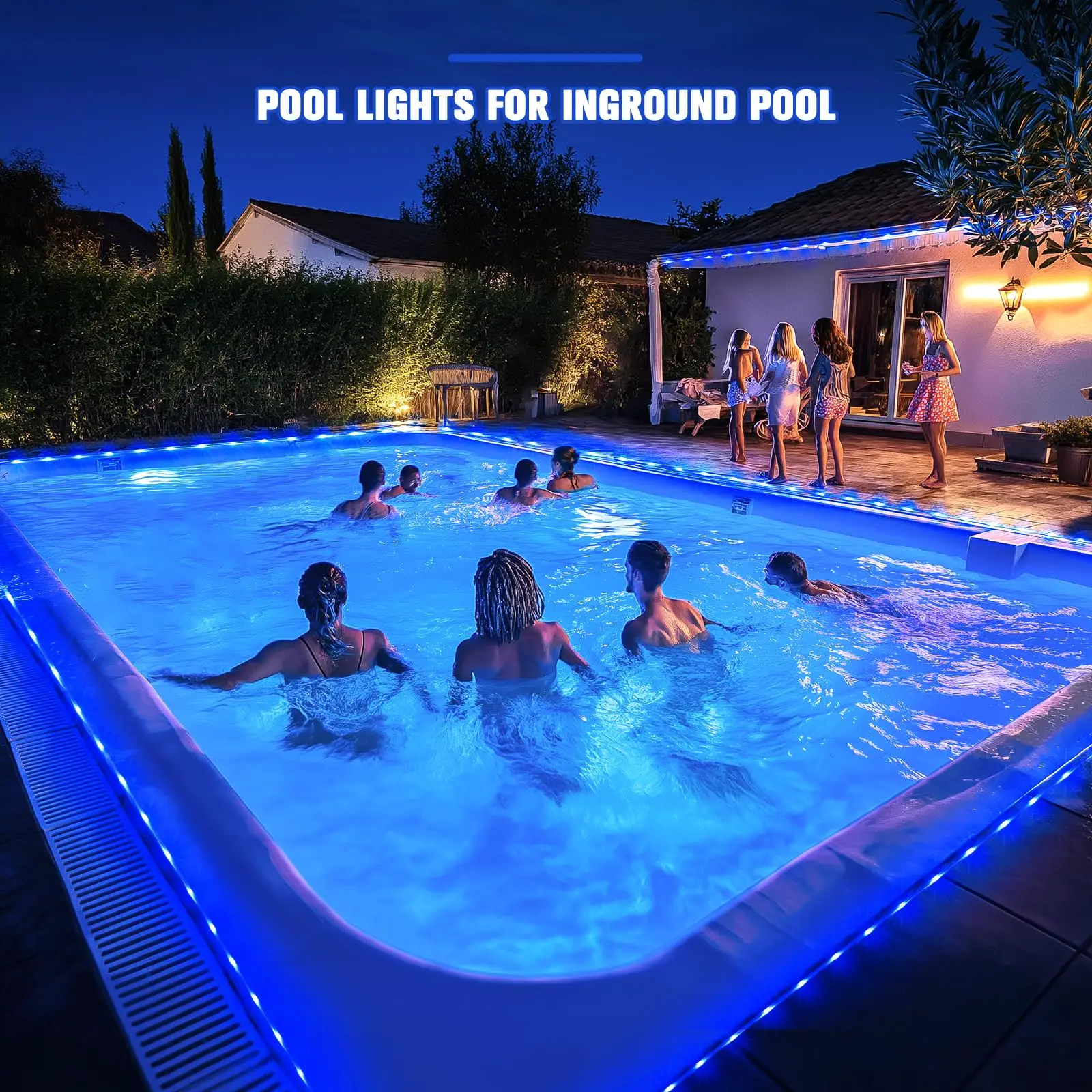 Solar pool light, 66-foot IP65 waterproof pool light for the ground, 8 outdoor modes, suitable for trampoline fence yard walkway
Solar pool light, 66-foot IP65 waterproof pool light for the ground, 8 outdoor modes, suitable for trampoline fence yard walkway