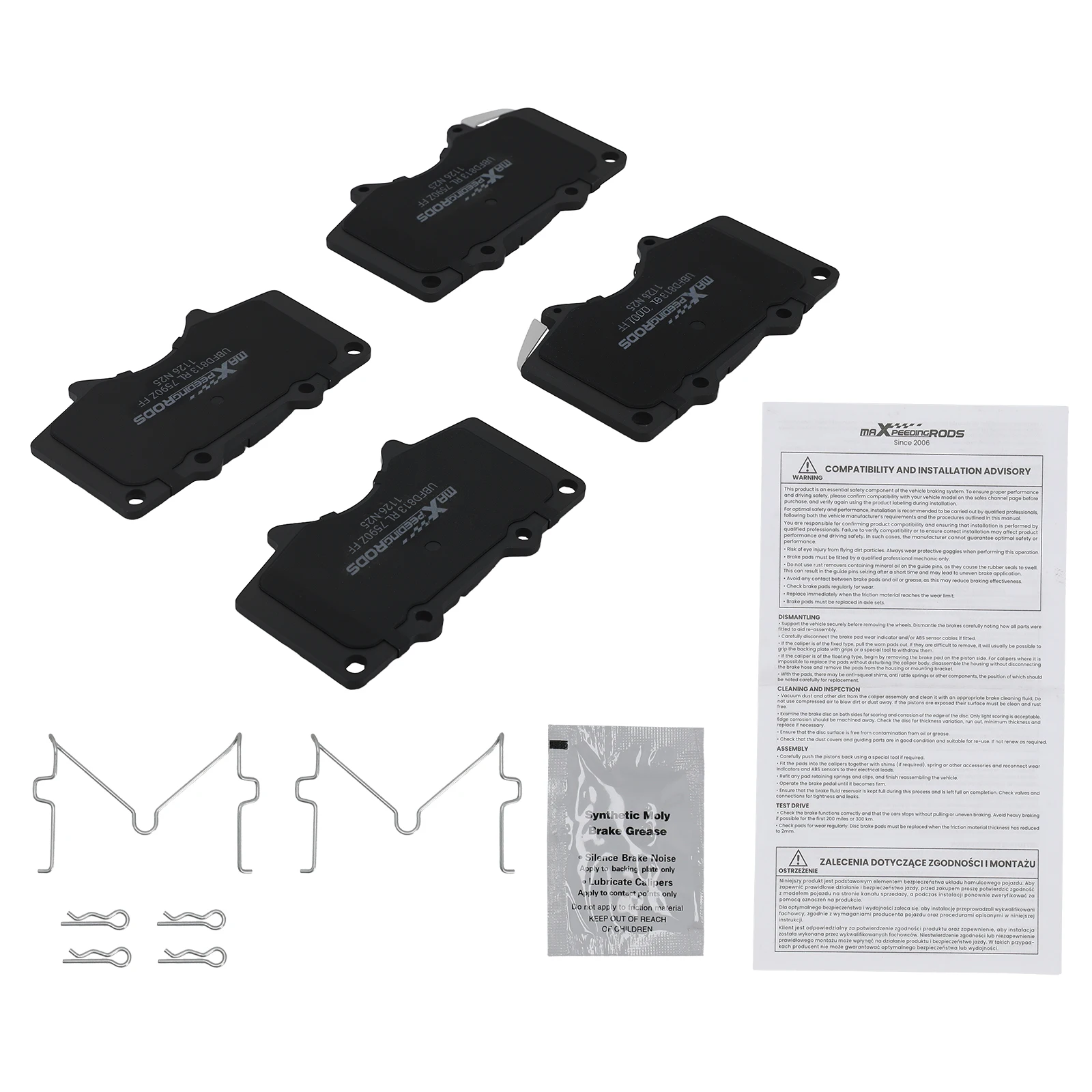 Front L&R Ceramic Brake Pads Kit for Toyota Tundra 4Runner FJ Cruiser Sequoia
Front L&R Ceramic Brake Pads Kit for Toyota Tundra 4Runner FJ Cruiser Sequoia