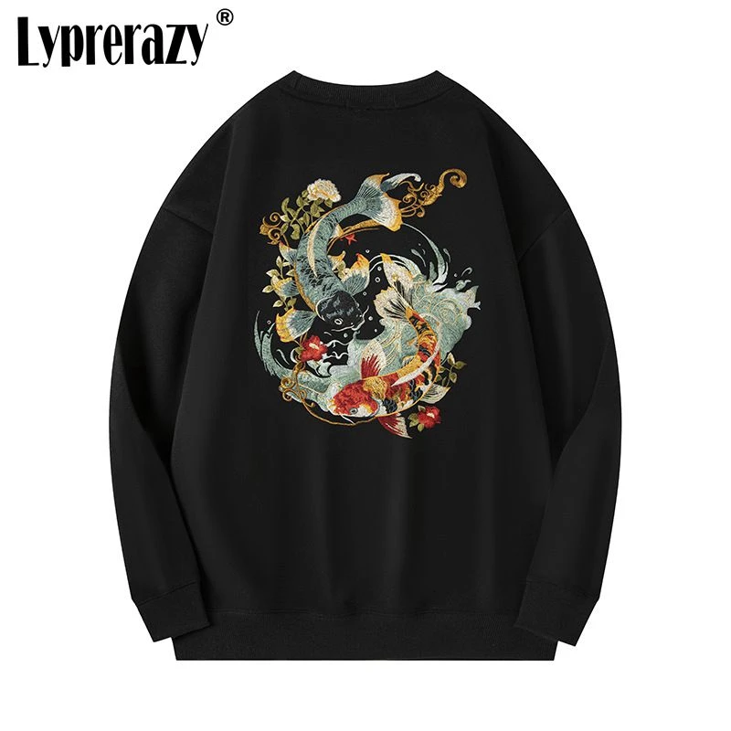 Lyprerazy осенне-зимние новые модели одежды с вышивкой в виде кои, мужские хлопковые свободные пуловеры в национальном стиле
Lyprerazy осенне-зимние новые модели одежды с вышивкой в виде кои, мужские хлопковые свободные пуловеры в национальном стиле