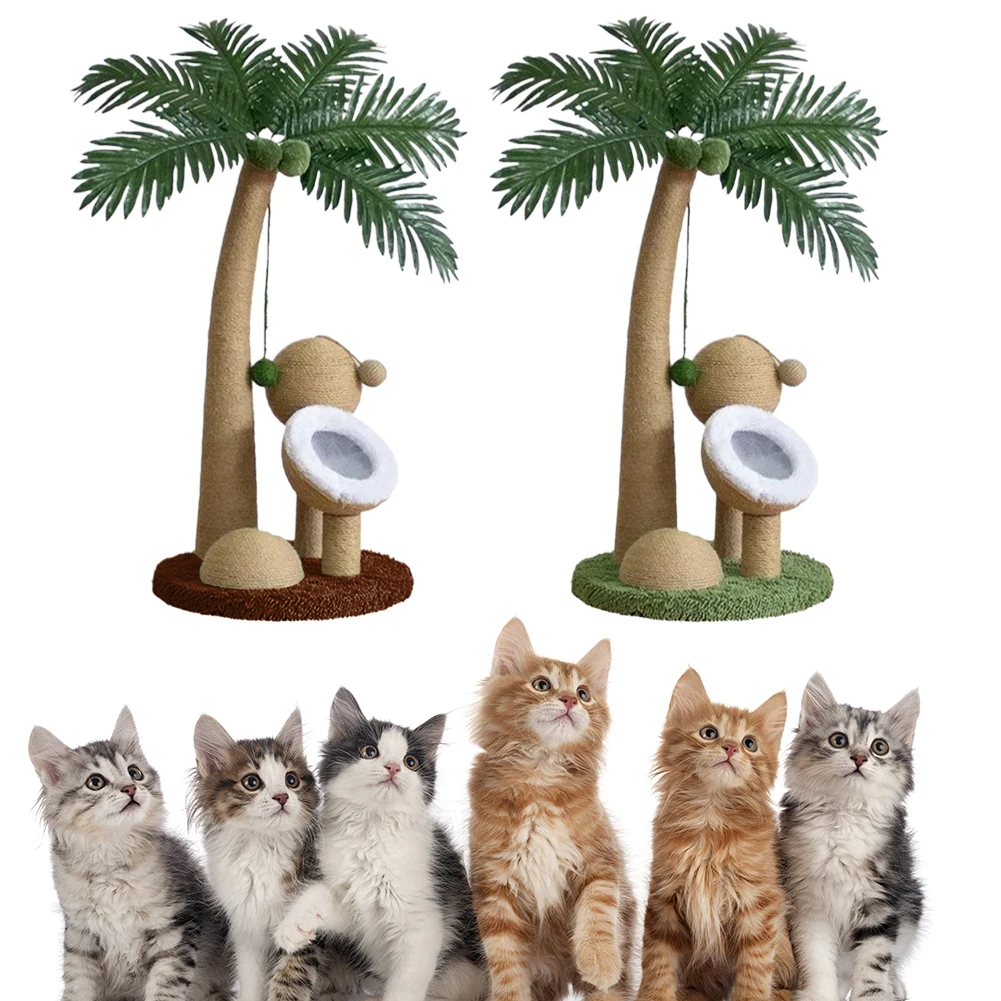 Coconut Tree Cat Scratching Post Interactive Claw Sharpener Pole 28 Inch Cat Sisal Scratcher for Small Medium Cats
Coconut Tree Cat Scratching Post Interactive Claw Sharpener Pole 28 Inch Cat Sisal Scratcher for Small Medium Cats