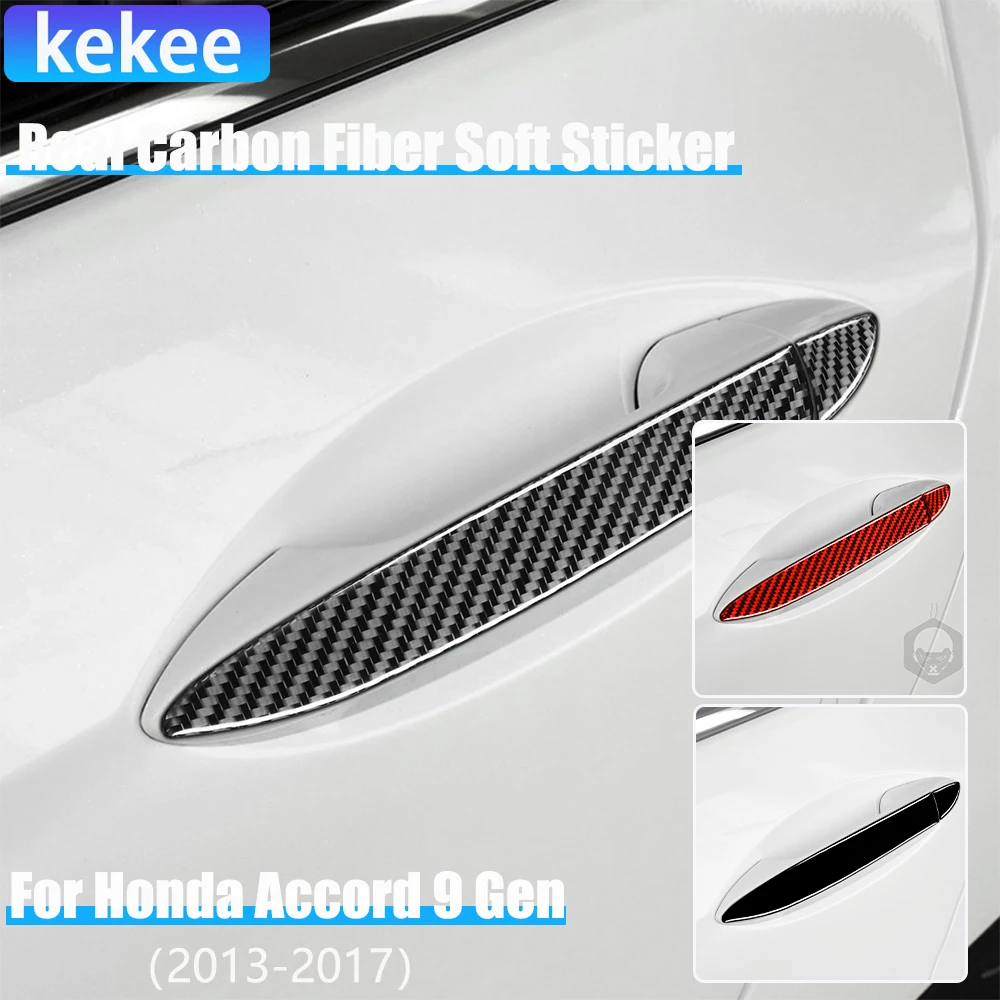 Real Carbon Fiber Car Accessories Door Handle Decorative Panel Cover Soft Sticker For Honda Accord 9th Gen 2014 2015 2016 2017
Real Carbon Fiber Car Accessories Door Handle Decorative Panel Cover Soft Sticker For Honda Accord 9th Gen 2014 2015 2016 2017