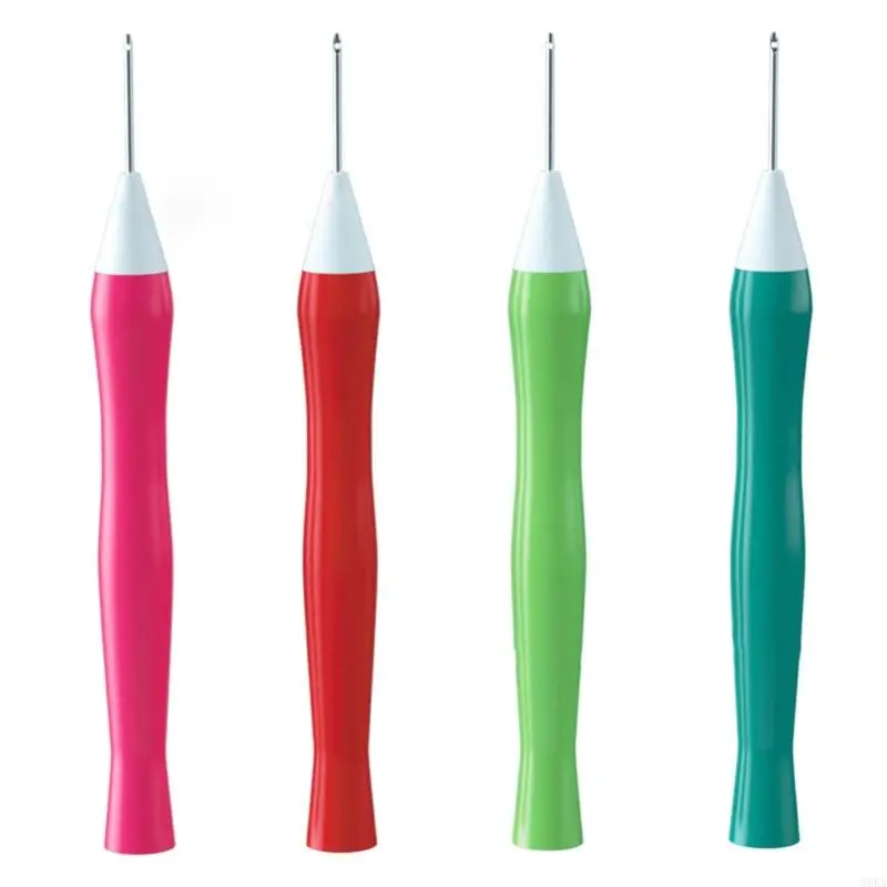 Q0KA Knitting Needle Stitching Rug Yarn Needle Embroidery Pen Felting Hooking Threader Needle Cross-Stitch Craft Tools
Q0KA Knitting Needle Stitching Rug Yarn Needle Embroidery Pen Felting Hooking Threader Needle Cross-Stitch Craft Tools