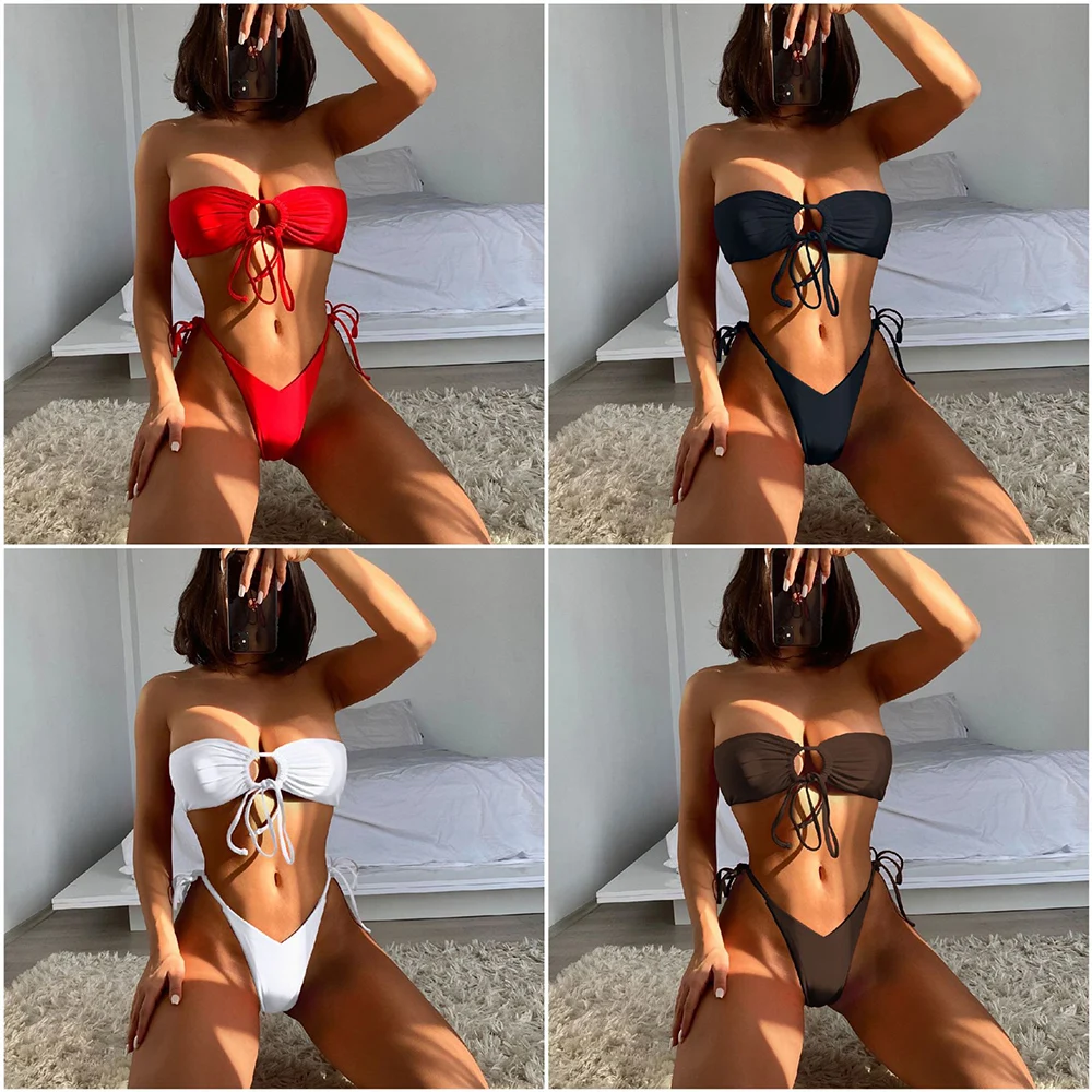 2022 hot selling 2 piece Swimsuit Sexy Swim Bikini Women Swimwear Ruffle Vintage Bandeau Bikini Set Bathing Swimming Suits
2022 hot selling 2 piece Swimsuit Sexy Swim Bikini Women Swimwear Ruffle Vintage Bandeau Bikini Set Bathing Swimming Suits