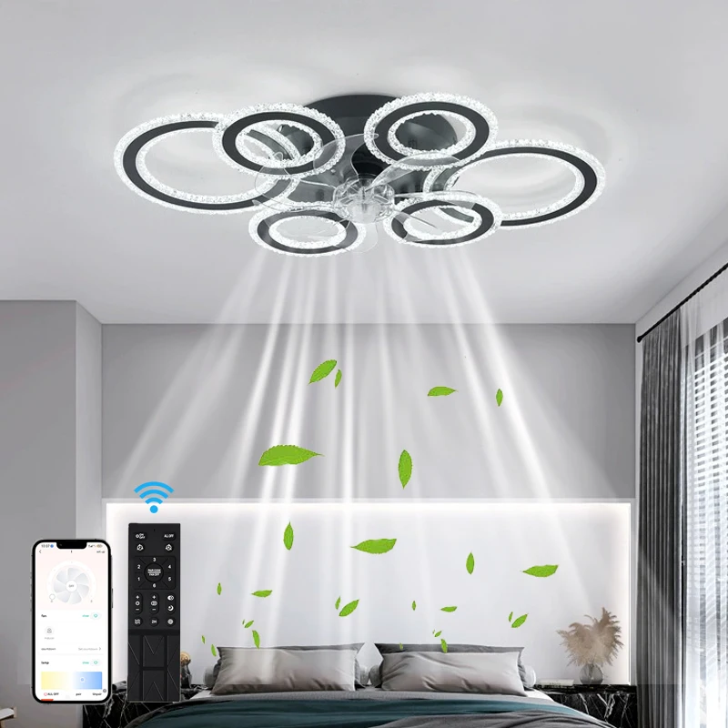 New living room ceiling fan light Nordic LED circular ceiling light invisible remote control living room cooling fan light
New living room ceiling fan light Nordic LED circular ceiling light invisible remote control living room cooling fan light