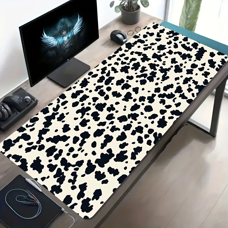 Generic Large Gaming Mouse Pad Cream Irregular Black White Spots Non-Slip Washable Rubber Base Durable Desk Mat for Gamers Offic
Generic Large Gaming Mouse Pad Cream Irregular Black White Spots Non-Slip Washable Rubber Base Durable Desk Mat for Gamers Offic