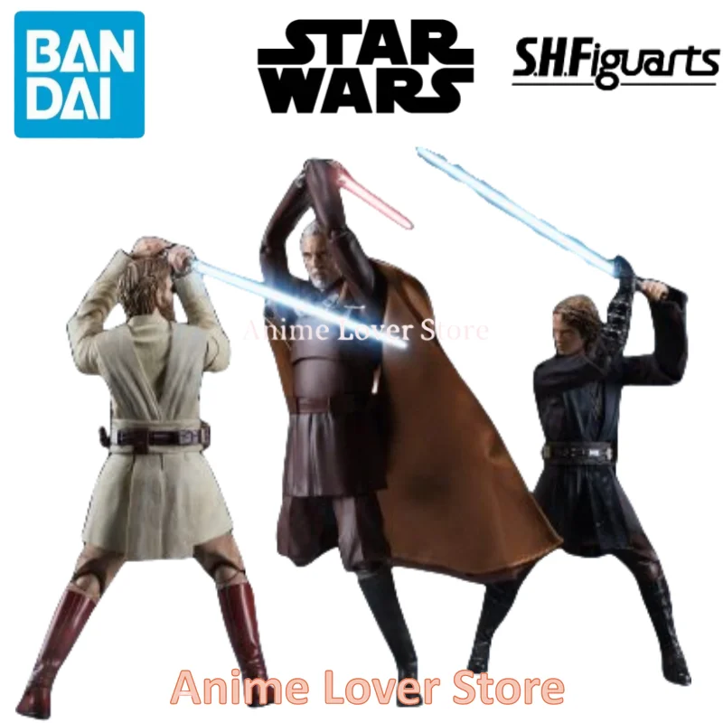 Bandai Original SHFiguarts SHF Star war Anime Action Figure Toys Anakin Skywalker Count Dooku Obi-Wan Kenob Collectible Model
Bandai Original SHFiguarts SHF Star war Anime Action Figure Toys Anakin Skywalker Count Dooku Obi-Wan Kenob Collectible Model