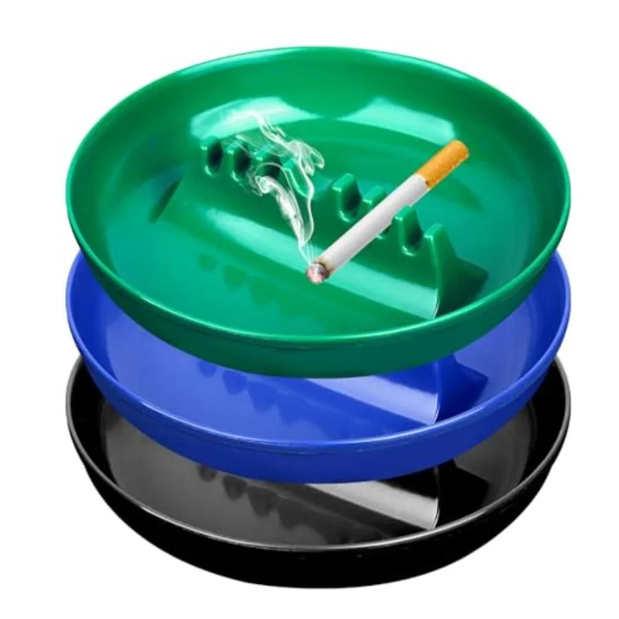 3Pcs Assorted Colors Ashtray Sets, Ash Tray for Cigarettes and Cigar, Round Large Size Plastic Ashtrays, for Indoor Outdoor Hom
3Pcs Assorted Colors Ashtray Sets, Ash Tray for Cigarettes and Cigar, Round Large Size Plastic Ashtrays, for Indoor Outdoor Hom