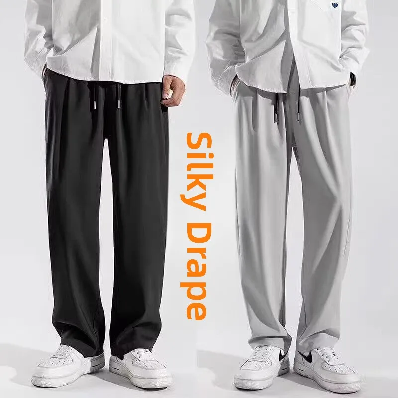 Ice Silk Quick Dry Summer Casual Men's Straight Leg Work Trousers Wear Resistant Dirt Proof Breathable Elastic Waist Pants
Ice Silk Quick Dry Summer Casual Men's Straight Leg Work Trousers Wear Resistant Dirt Proof Breathable Elastic Waist Pants