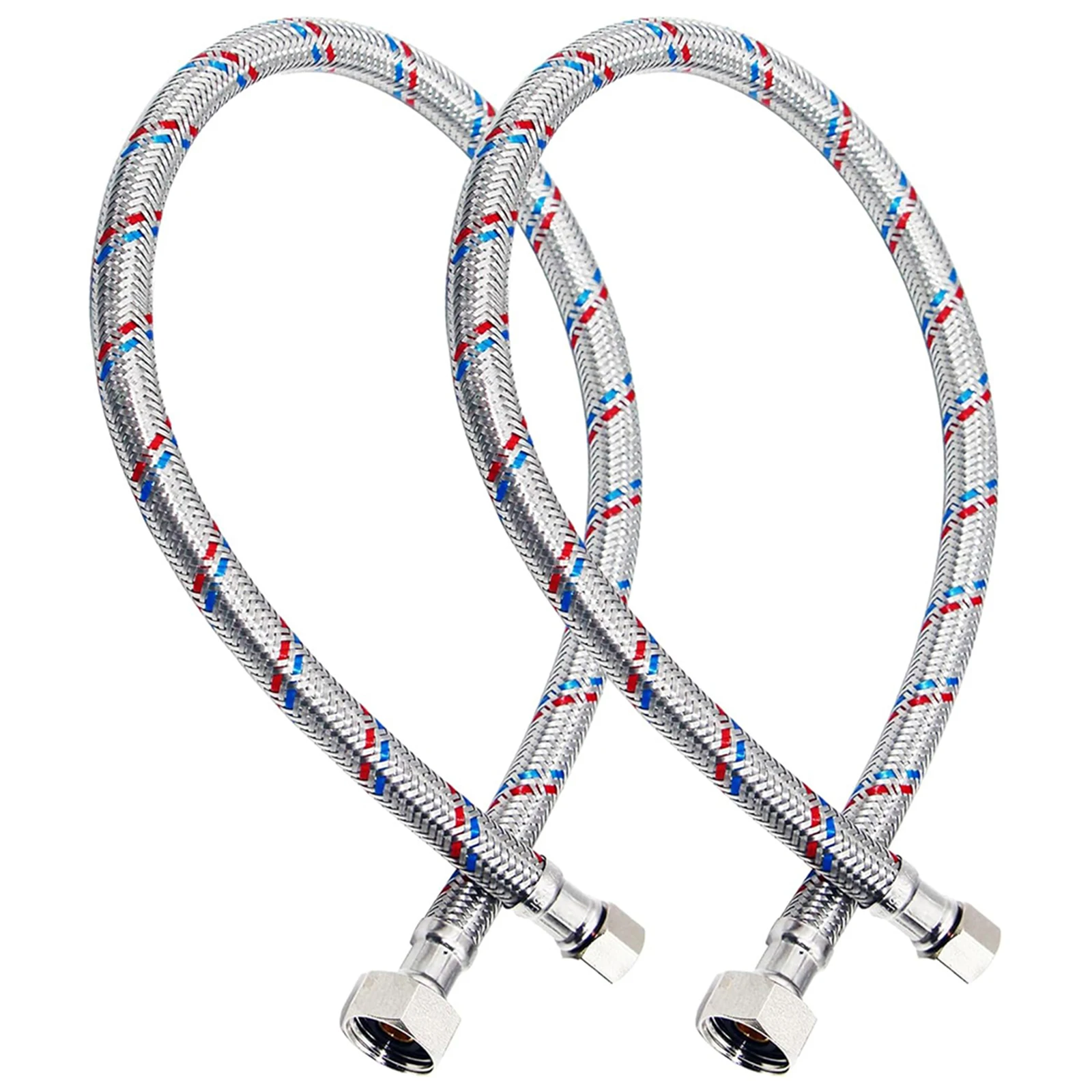 2Pc 40/60/80cm Stainless Steel Faucet Water Supply Lines Universal Standard Tap Hose For Bathroom Kitchen Sink Faucet parts
2Pc 40/60/80cm Stainless Steel Faucet Water Supply Lines Universal Standard Tap Hose For Bathroom Kitchen Sink Faucet parts