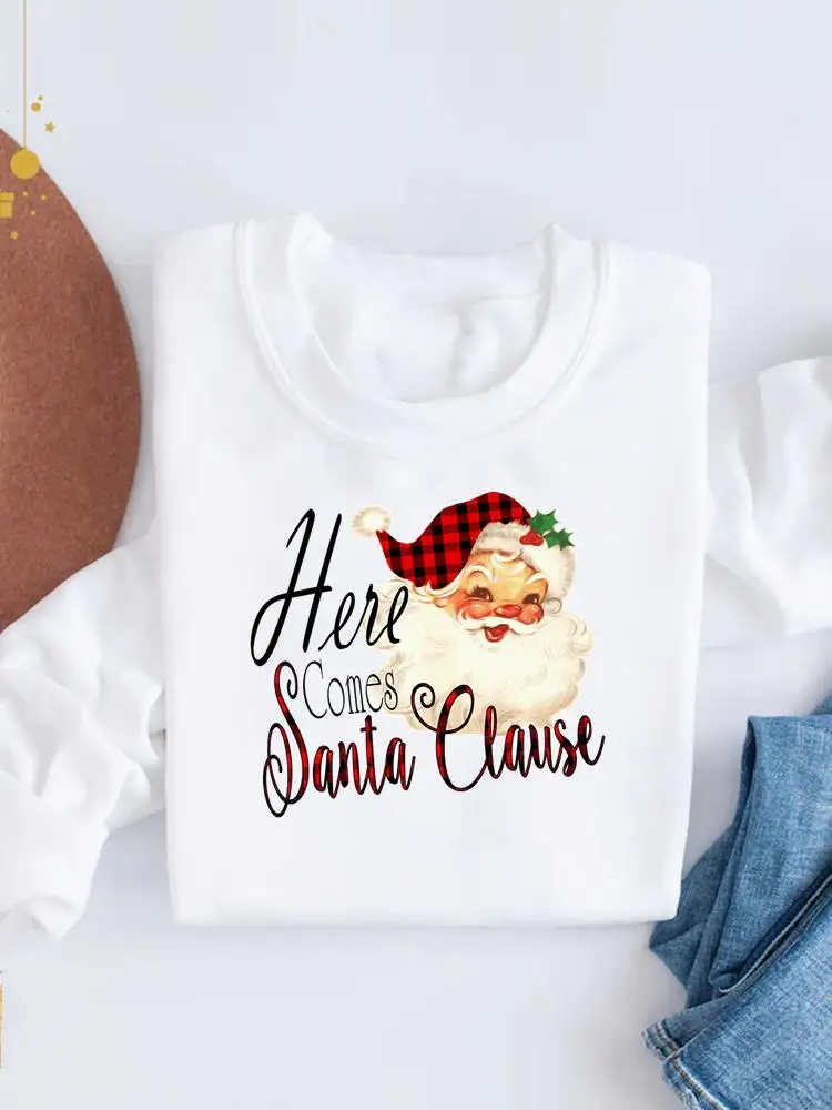 Pullovers For Women Fashion Print Lady Christmas New Year Plaid Santa Claus Happy Holiday Casual Clothing Graphic Sweatshirts
Pullovers For Women Fashion Print Lady Christmas New Year Plaid Santa Claus Happy Holiday Casual Clothing Graphic Sweatshirts