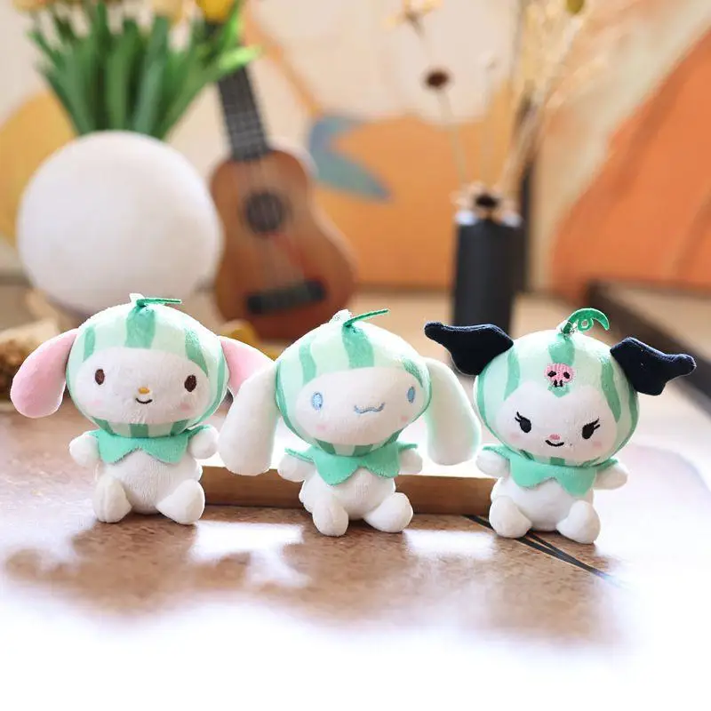 Милый арбуз Sanrio Kuromi Cinnamoroll, плюшевая кукла, игрушка, брелок, подвески, сумка, украшения, девчачий рюкзак, очаровательный детский подарок на день рождения
Милый арбуз Sanrio Kuromi Cinnamoroll, плюшевая кукла, игрушка, брелок, подвески, сумка, украшения, девчачий рюкзак, очаровательный детский подарок на день рождения