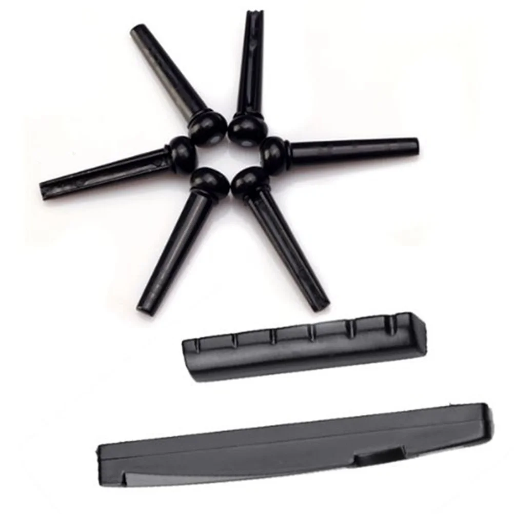 Acoustic Guitar Plastic Bridge Saddle Nut Set Size Durable Replacement Parts Guitar Accessories 
Acoustic Guitar Plastic Bridge Saddle Nut Set Size Durable Replacement Parts Guitar Accessories