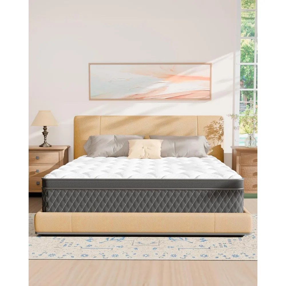Memory Foam Hybrid Mattress, Individually Pocketed Springs for Motion Isolation, Edge Support
Memory Foam Hybrid Mattress, Individually Pocketed Springs for Motion Isolation, Edge Support