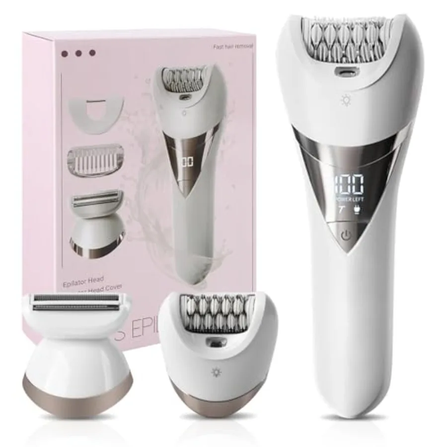 Epilator for WomenCordless Epilators Hair Removal Women Shaver for Leg Armpit Arm Trimmer Shaveand Epilate Wide Head for Fast E
Epilator for WomenCordless Epilators Hair Removal Women Shaver for Leg Armpit Arm Trimmer Shaveand Epilate Wide Head for Fast E