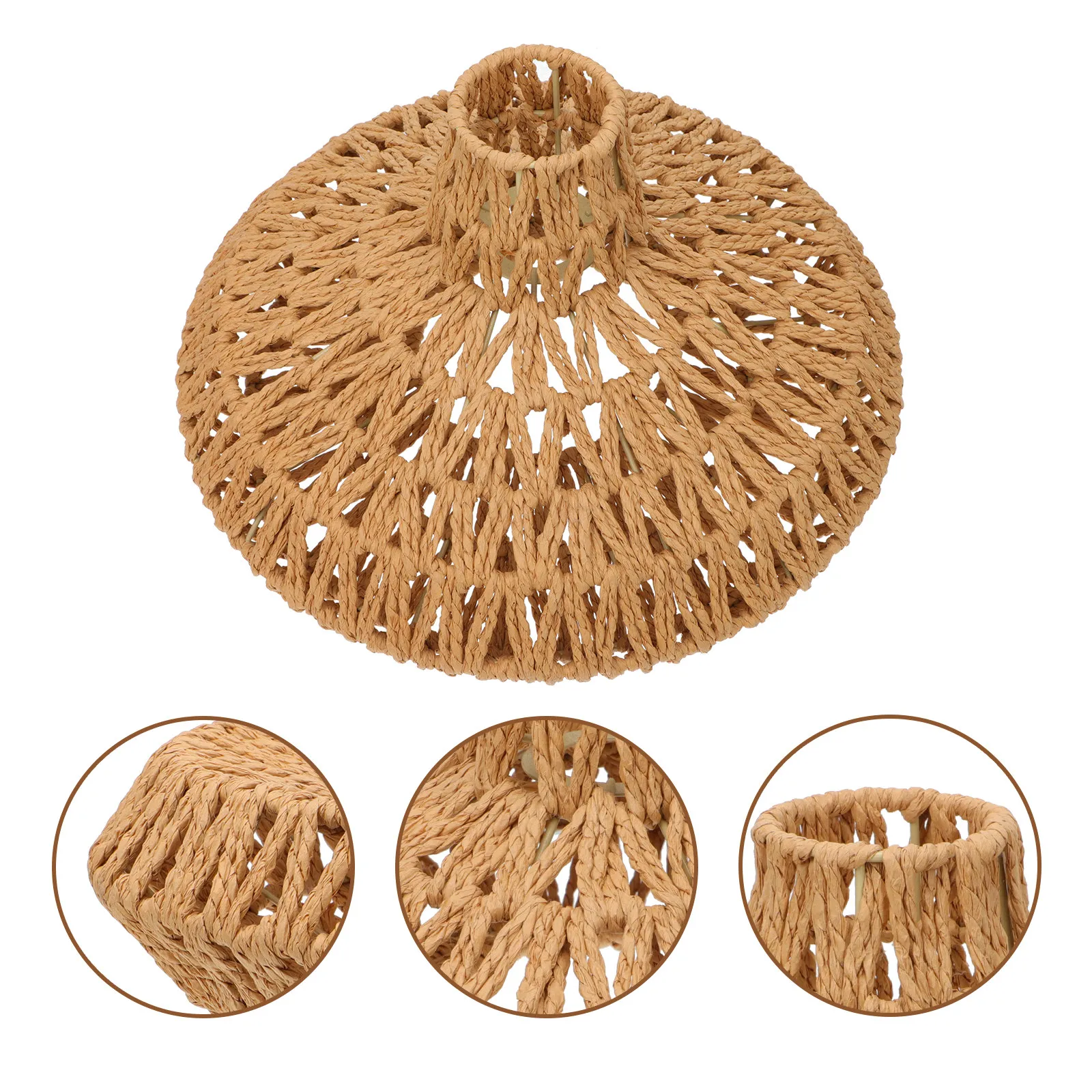Simple Nordic Lampshade with Hollow-Out Design LED Paper Rope Pendant Light Cover Decor Woven Craft Lampshade for Living Room
Simple Nordic Lampshade with Hollow-Out Design LED Paper Rope Pendant Light Cover Decor Woven Craft Lampshade for Living Room