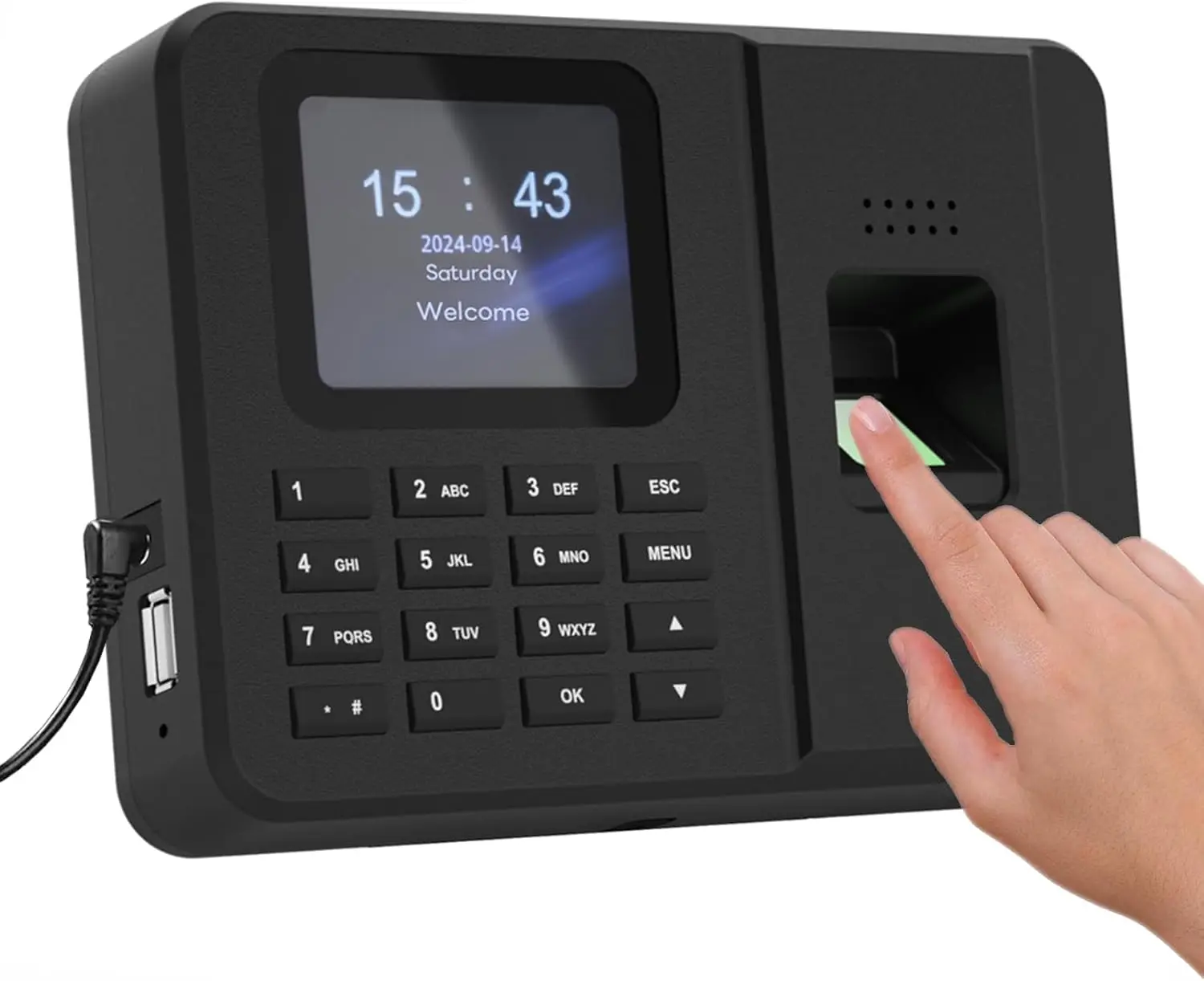 Biometric Time Clock for Small Business: Fingerprint & PIN Entry, No Monthly Fees or Software Needed
Biometric Time Clock for Small Business: Fingerprint & PIN Entry, No Monthly Fees or Software Needed