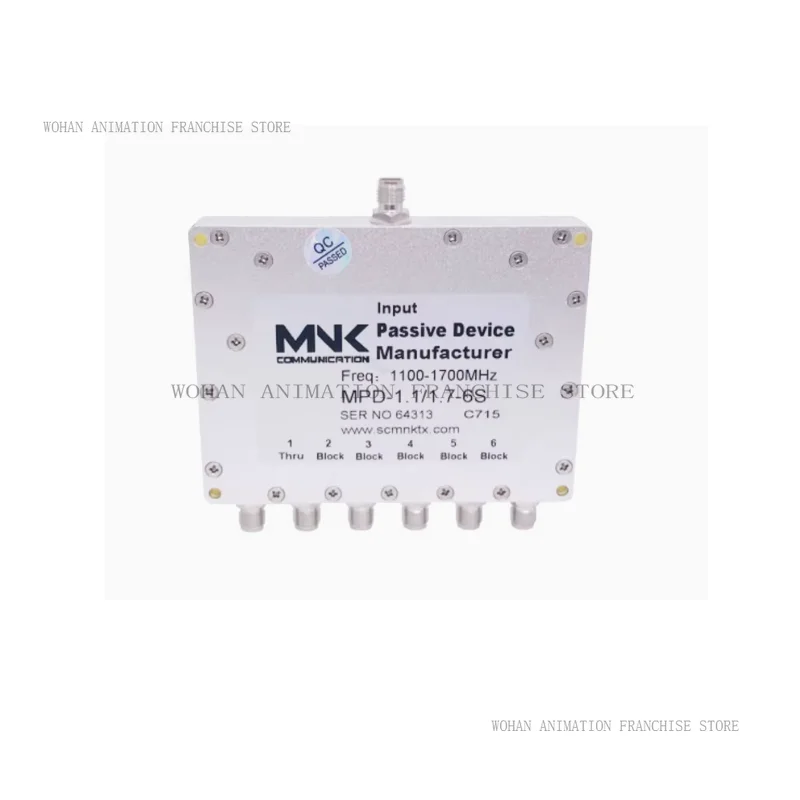 BD/GNSS/GPS dedicated six channel power divider SMA head RF microstrip six power divider 1.1-1.7/2G
BD/GNSS/GPS dedicated six channel power divider SMA head RF microstrip six power divider 1.1-1.7/2G