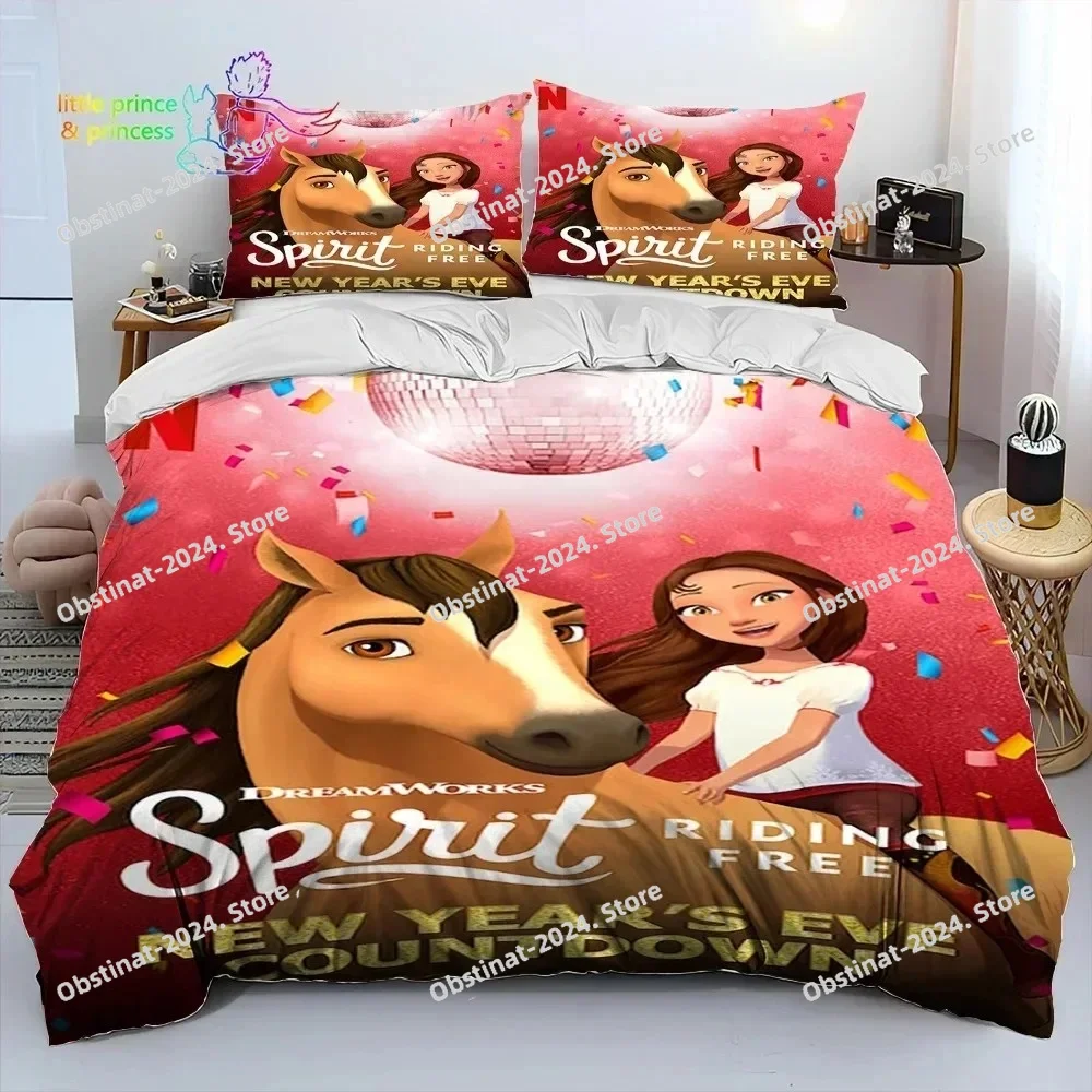 Spirit Riding Free Horses Cartoon Bedding Set Single Twin Full Queen King Size Bed Set Adult Kid Bedroom Bedding Gift
Spirit Riding Free Horses Cartoon Bedding Set Single Twin Full Queen King Size Bed Set Adult Kid Bedroom Bedding Gift