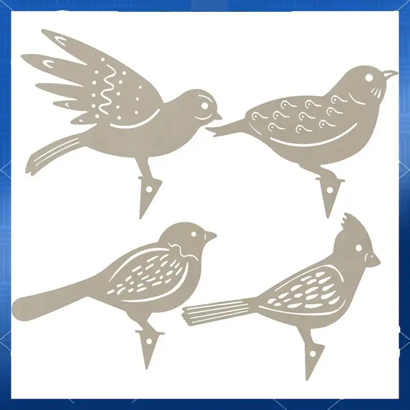 4 Piece Rusty Metal Bird Silhouettes Metal Yard Decoration Bird Steel Woodpecker Gardening Country Robin Art
4 Piece Rusty Metal Bird Silhouettes Metal Yard Decoration Bird Steel Woodpecker Gardening Country Robin Art